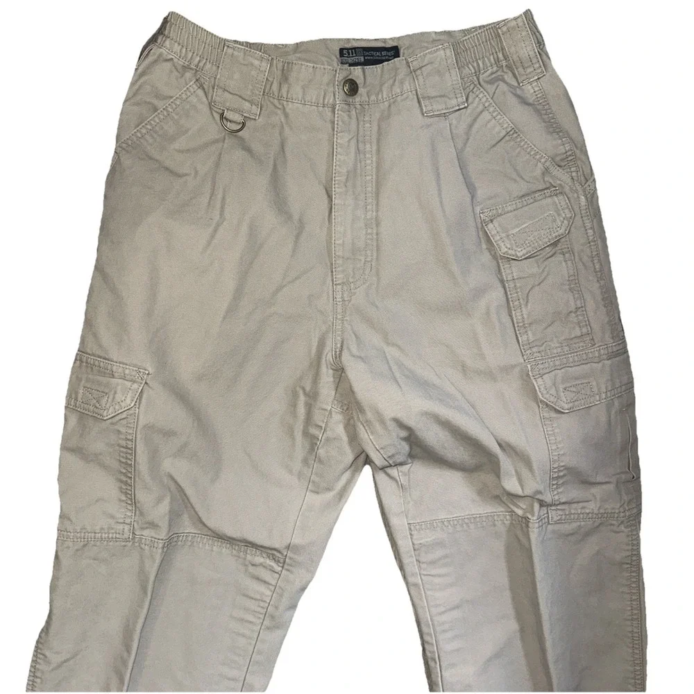 5.11 Tactical Stryke Pants Men's Khaki Beige 32X34 Cargo Rip Stop Style‎ 74251
